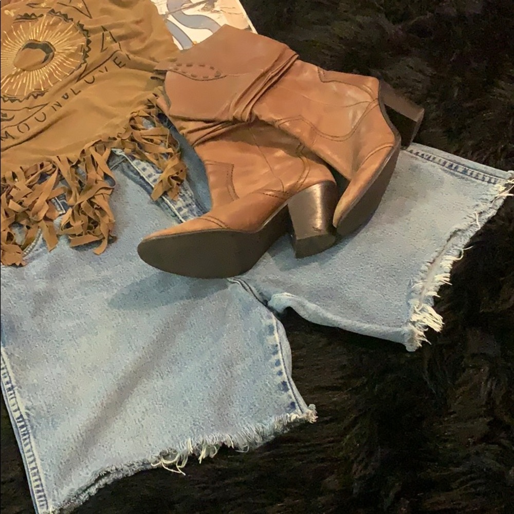 1970 Vintage Wrangler High Waisted Cutoffs 38x18 - Picture 7 of 8